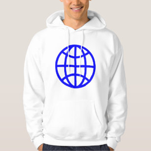 Veste À Capuche Symbole du monde - Bleu