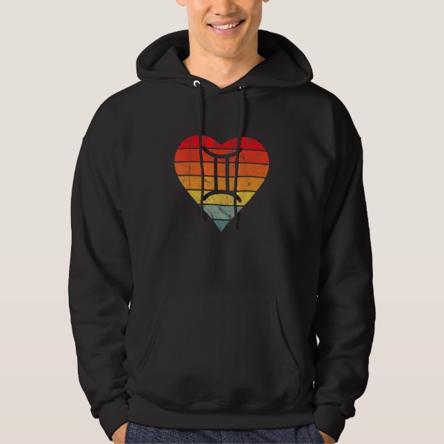 Veste À Capuche SYMBOLE GEMini SYMBOLE RÉtro DU COEUR DU COEUR Zod (Devant)