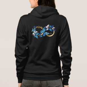 Veste À Capuche Symbole infini de papillons Morpho bleus