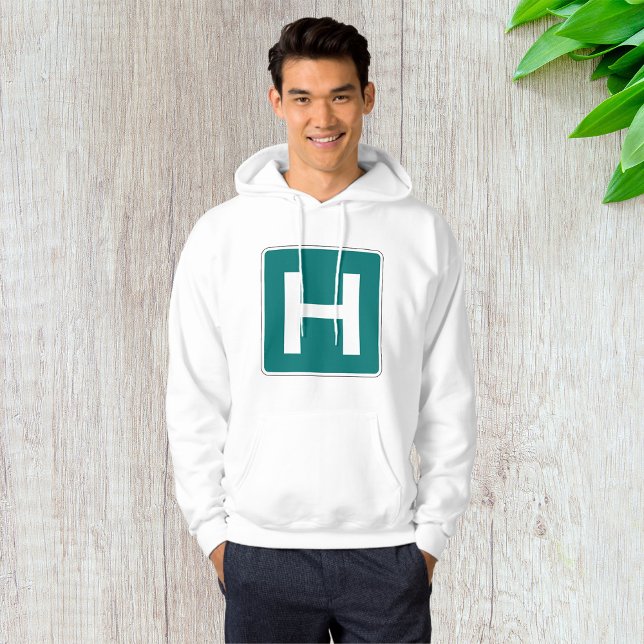 Veste À Capuche Symbole routier de l'hôpital Installation Médicale (Créateur téléchargé)