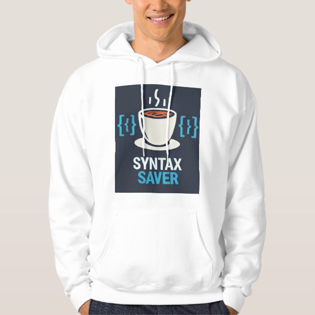 Veste À Capuche Syntax Saver Café & Code - Sweatshirt à capuche pr (Devant)