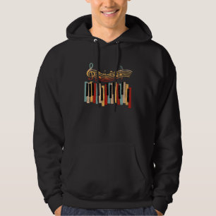 Veste À Capuche Synthétiseur De Clavier Piano Et Clé Arbable