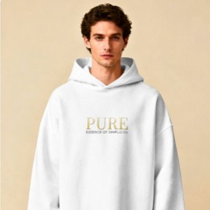 Veste À Capuche T-shirt à capuche à écriture minimaliste de luxe m