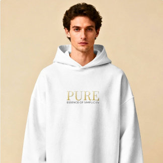 Veste À Capuche T-shirt à capuche à écriture minimaliste de luxe m