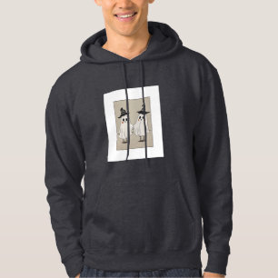 Veste À Capuche T-shirt couple de fantômes mignons d'Halloween V