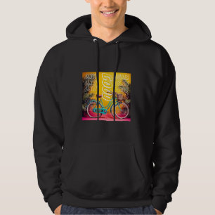 Veste À Capuche T-Shirt d'art de bicyclette de bonnes vibrations s