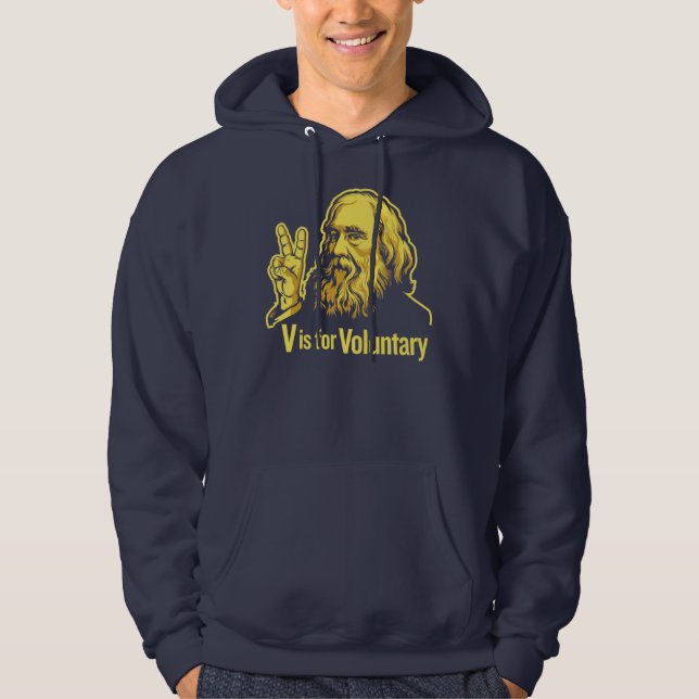 Veste À Capuche T-shirt de Lysander Spooner Voluntaryism (Devant)