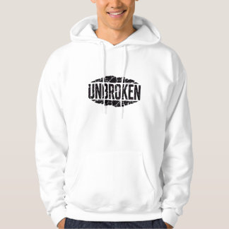 Veste À Capuche T-Shirt de motivation pour hommes Unbroken