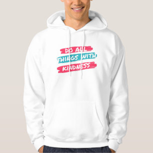 Veste À Capuche T-shirt de rue Kindness Brush Stroke Streetwear - 