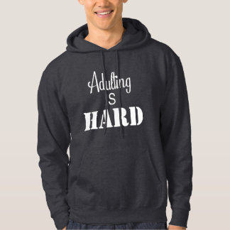 Veste À Capuche T-shirt Devenir Adulte est Dur