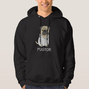 Veste À Capuche T Shirt Dr Pug Drôle Animal De Compagnie Chien Vét