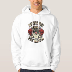 Veste À Capuche T-Shirt Drôle Boxer Chien Boxant les Jaloux Desi
