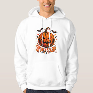 Veste À Capuche T-Shirt Géométrique Citrouille de Saison Effrayant
