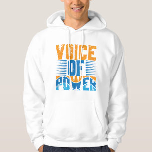 Veste À Capuche T-shirt graphique de la voix du pouvoir