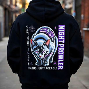 Veste À Capuche T-shirt graphique de streetwear cyber chat pour le
