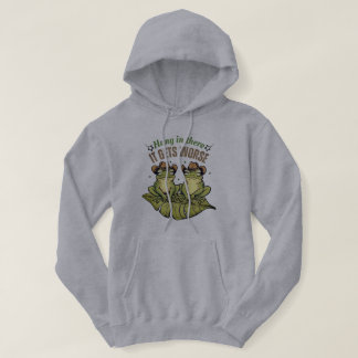 Veste À Capuche T-shirt Humour grenouille amusant - Accrochez-vous
