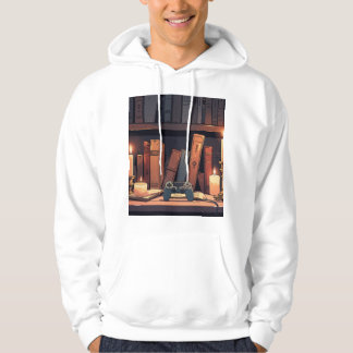 Veste À Capuche T-Shirt Illustration de Joueur Académie Sombre