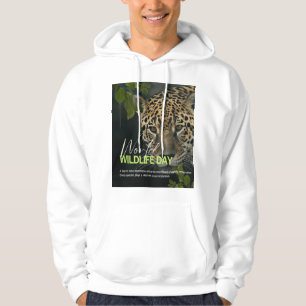 Veste À Capuche T-shirt, monde noir et blanc vie sauvage