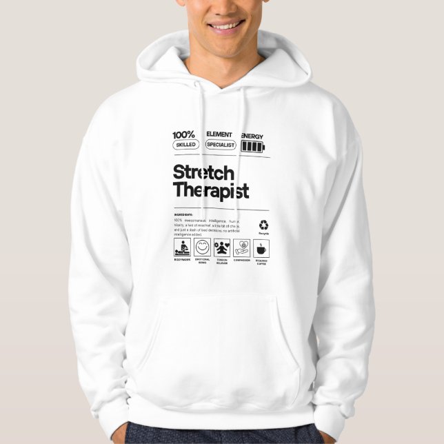 Veste À Capuche T-shirt Thérapie d'étirement (Devant)