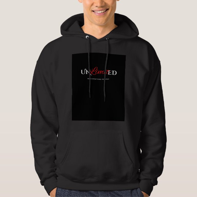 Veste À Capuche T-shirt. "UNLimited - Rendre tout possible" (Devant)