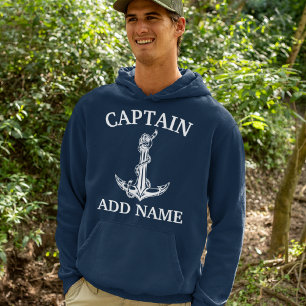 Veste À Capuche T-Shirt Vintage Corde d'Ancre de Marine Nom du Cap