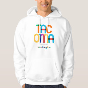 Veste À Capuche Tacoma Washington Mid Century, Pop Art,