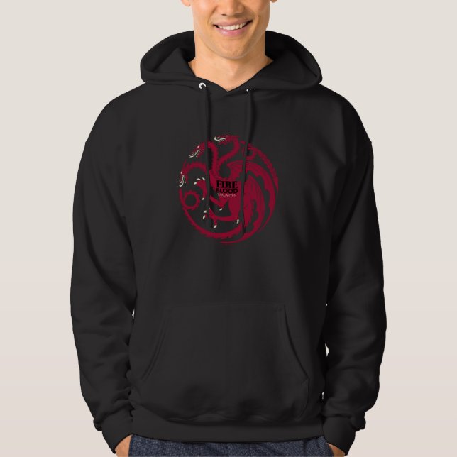 Veste À Capuche Targaryen Sigil - Feu et Sang (Devant)