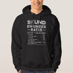 Veste À Capuche Tarifs d'ingénieur audio de studio Type drôle de s