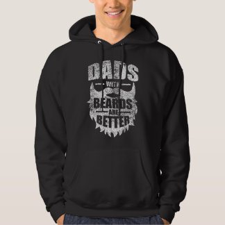 Veste À Capuche Tatouage de super papa avec barbe est un meilleur 