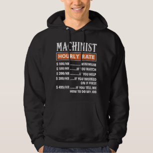 Veste À Capuche Taux horaire des machinistes, emplois de machinist