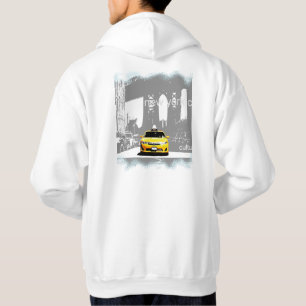 Veste À Capuche Taxi jaune Nyc Brooklyn Bridge New York City