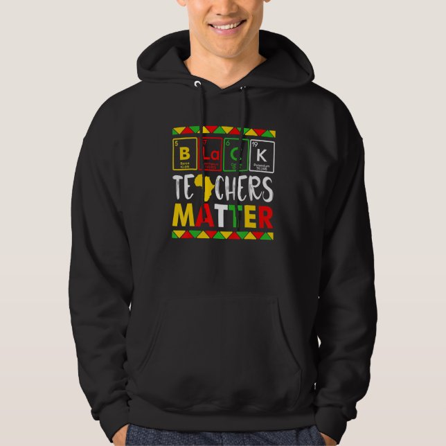 Veste À Capuche Teacher Black History Month Pride African Teacher  (Devant)