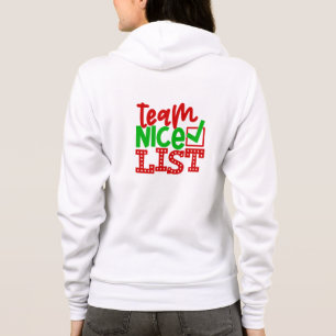 Veste À Capuche Team Nice List - Créations de Noël-56587