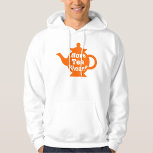 Veste À Capuche Teapot - Plus de thé Vicar ? - Orange et blanc