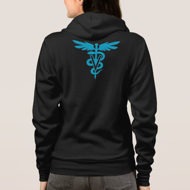 Veste À Capuche Technologie de vétérinaire - symbole vétérinaire (Dos)