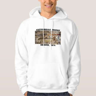 Veste À Capuche Tee - shirt, truite impitoyable, Idaho, Etats-Unis
