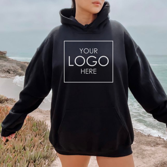 Veste À Capuche Téléchargez le Sweatshirt avant du logo de votre e (Créateur téléchargé)