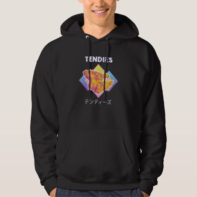 Veste À Capuche Tendies Chicken Vaporwave Shirt Japanese Kanji Gli (Devant)