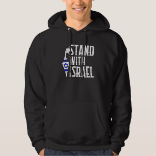 Veste À Capuche Tenez-vous avec Israël Jérusalem Hébreu Vrai Juif