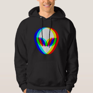 Veste À Capuche Tête Alien Trippy Vaporwave Techno Rave EDM Music