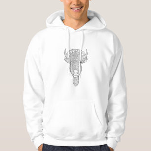 Veste À Capuche Tête de Taureau de style