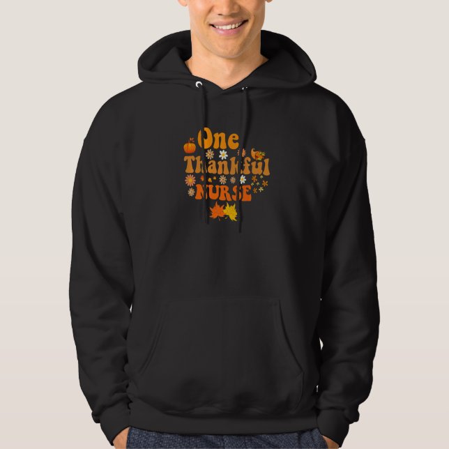 Veste À Capuche thankful nurse for women fall thanksgiving autumn  (Devant)