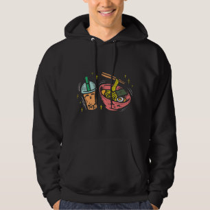 Veste À Capuche Thé au lait Boba bulle Ramen Nourriture japonaise 