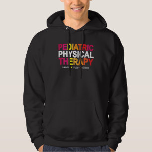 Veste À Capuche Thérapeute en thérapie physique PT Rainbow pédiatr
