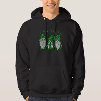 Veste À Capuche Three Gnomes Shamrock Happy St Patrick's Day Go Lu