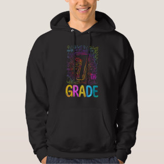 Veste À Capuche Tie Dye 7th Grade Seventh Grade Teacher Back To Sc