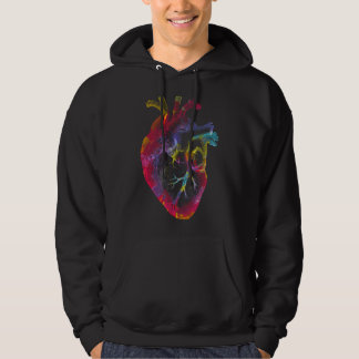 Veste À Capuche Tie Dye Anatomical Heart Valentines Day Anatomy Lo