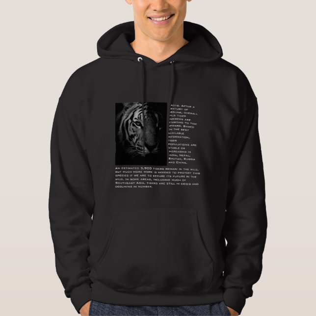 Veste À Capuche Tigres moderne personnalisé imprimer texte basé su (Devant)