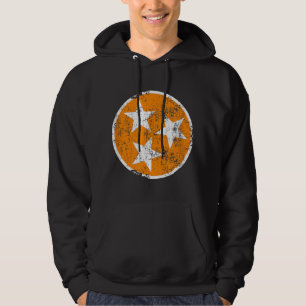 Veste À Capuche TN 3 Étoiles Orange et blanc détendu Tennessee St