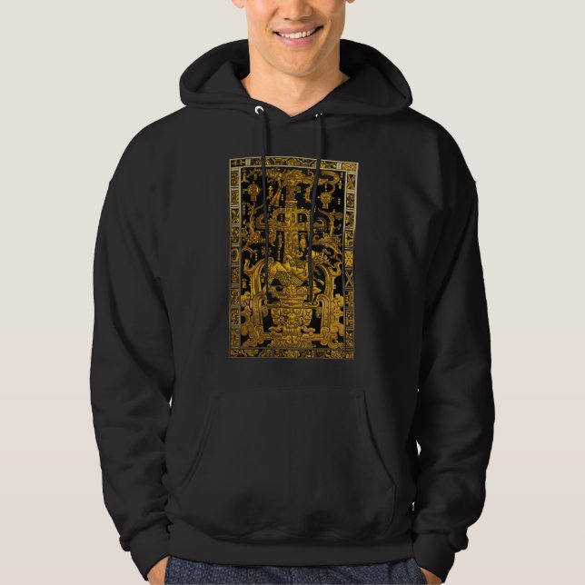 Veste À Capuche Tombeau de Pakal - Astronaut Palenque d'or (Devant)